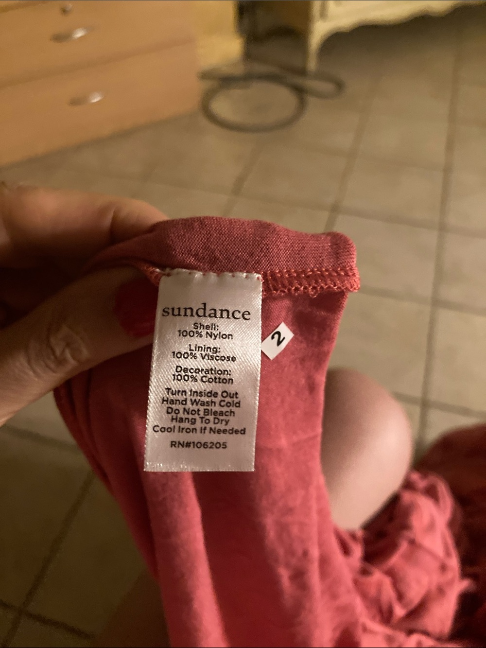 Sundance Red Coral Flowy Dress - Picture 9 of 9